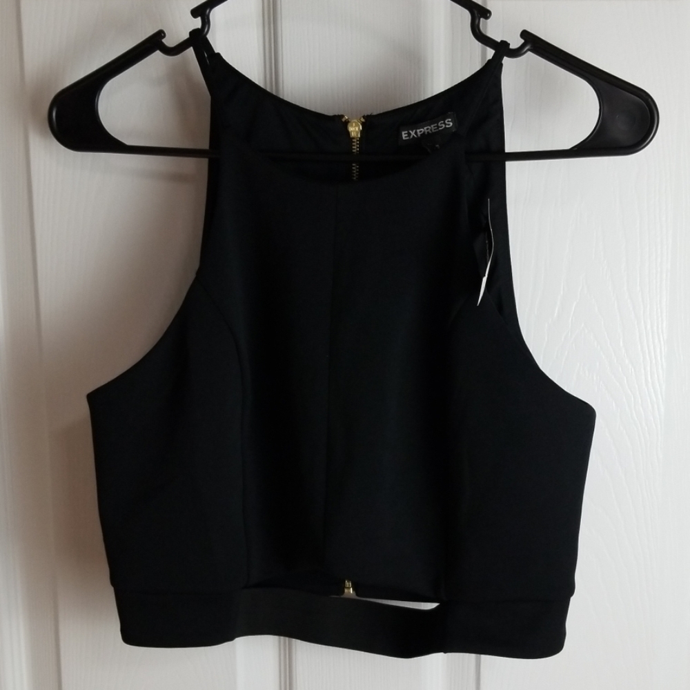 Black Express Crop Top